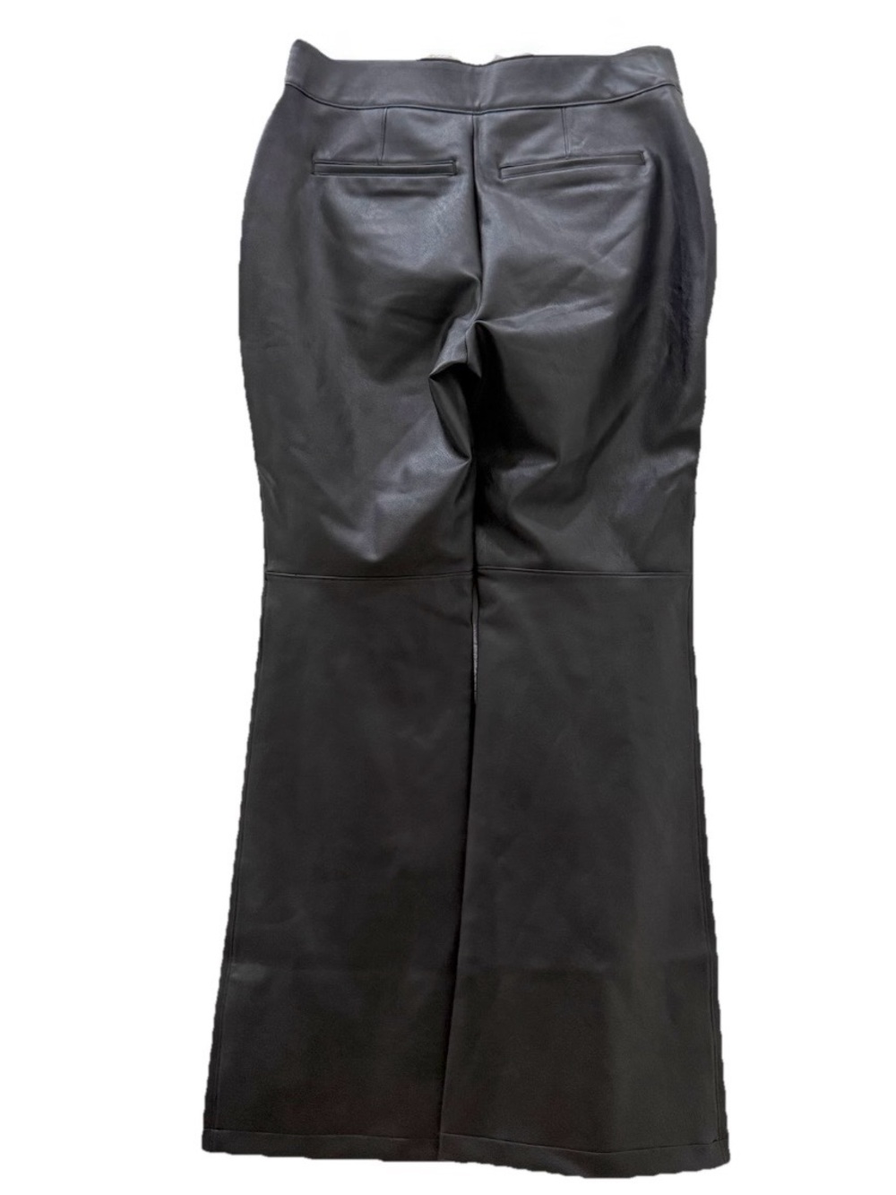 SPANX 20457Q Leather Like Flare Luxe Black Pull On Pants Size 1X Petite NWT - Picture 2 of 16